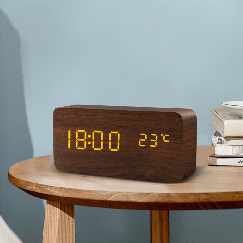 TimeFlies Digital Wooden Alarm Clock