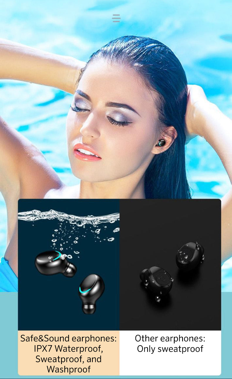 Safe&Sound Touch Controlled Bluetooth Earphones