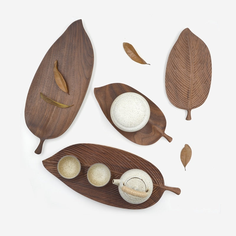 DriftWorks Wooden Leaf Tray