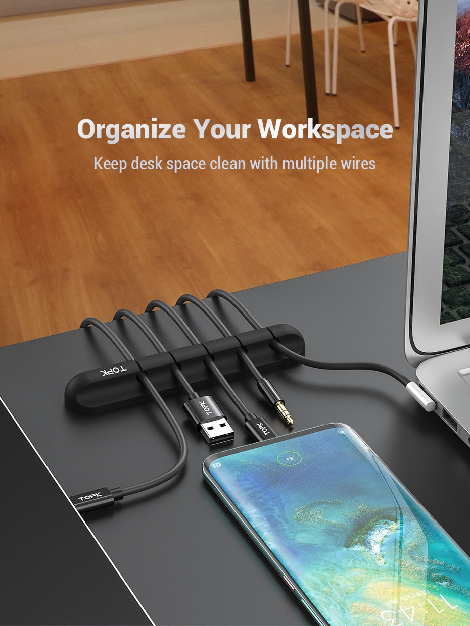 SpaceControl Desktop Cord & Wire Organizer