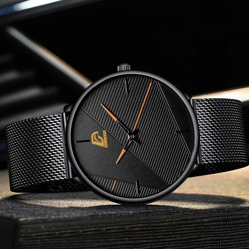 TimeKeeper Stainless Steel Midnight Optum