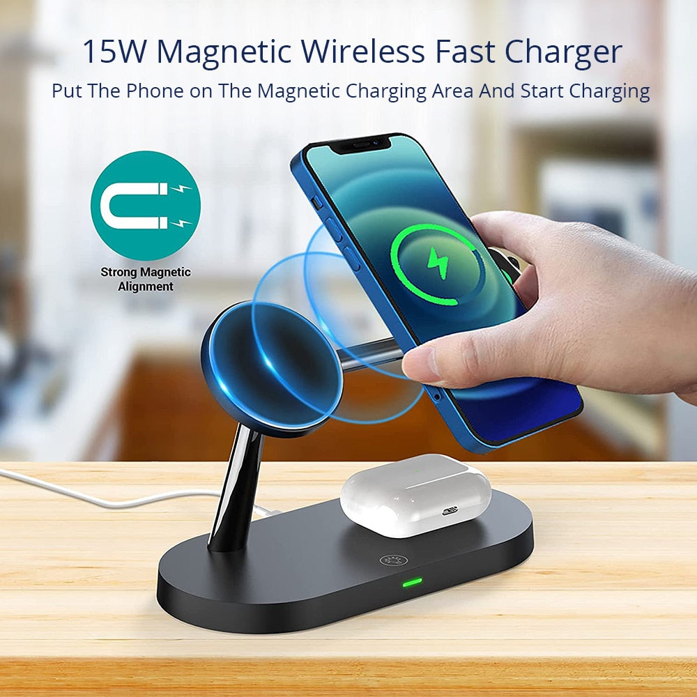 SpaceControl 3-in-1 Magnetic Wireless Charger