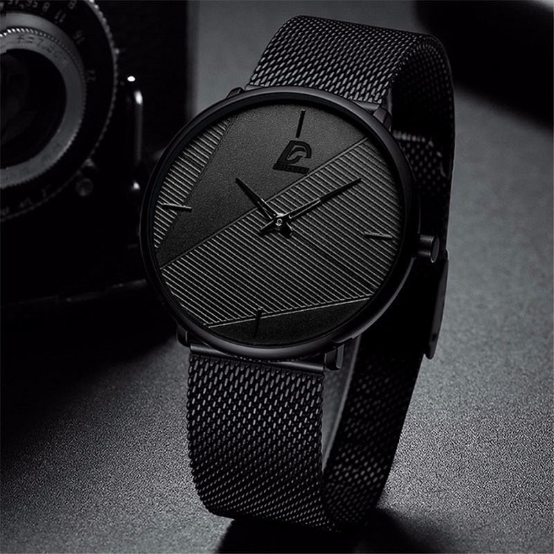 TimeKeeper Stainless Steel Midnight Optum