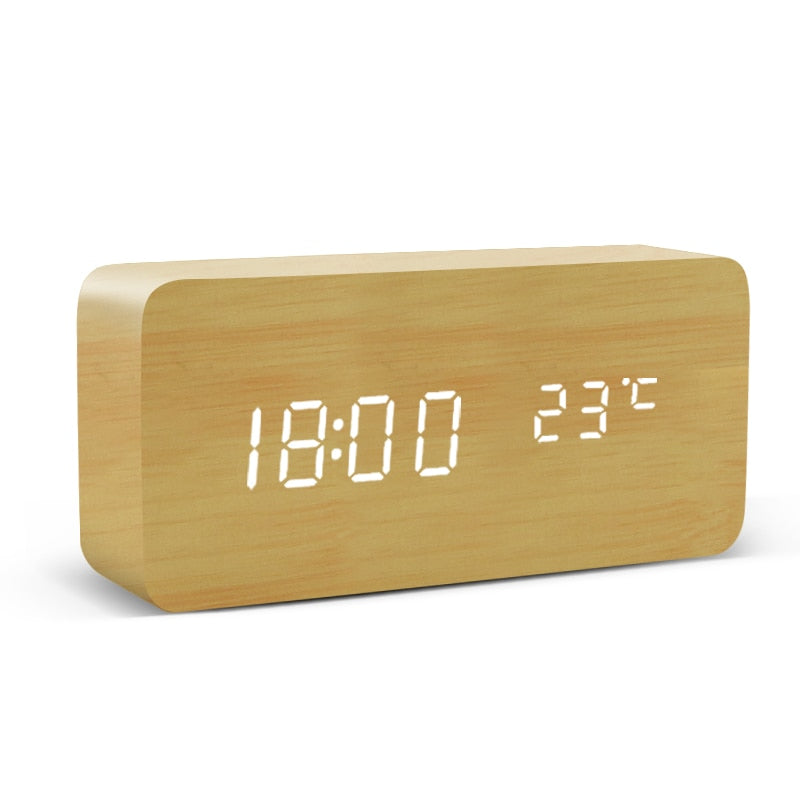 TimeFlies Digital Wooden Alarm Clock