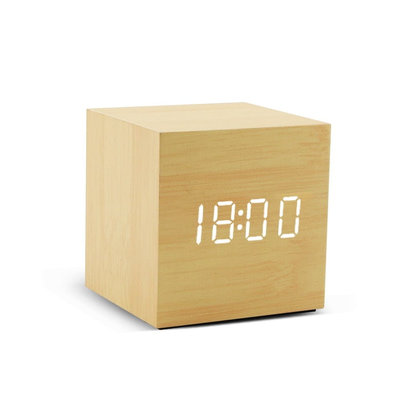 TimeFlies Digital Wooden Alarm Clock